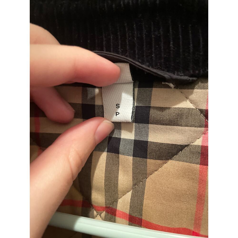 Burberry Coat Quilted Puffer Barn Jacket LOGO Cotswold Black House Check Plaid S - Picture 14 of 16